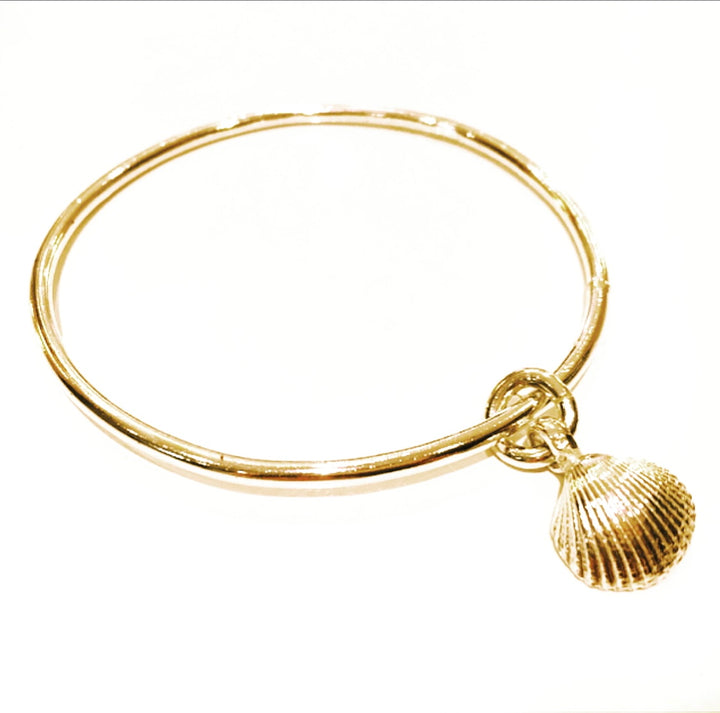 Gold Shell Bangle