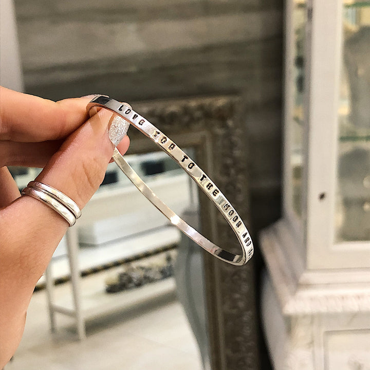 Full Skinny Personalised Bangle