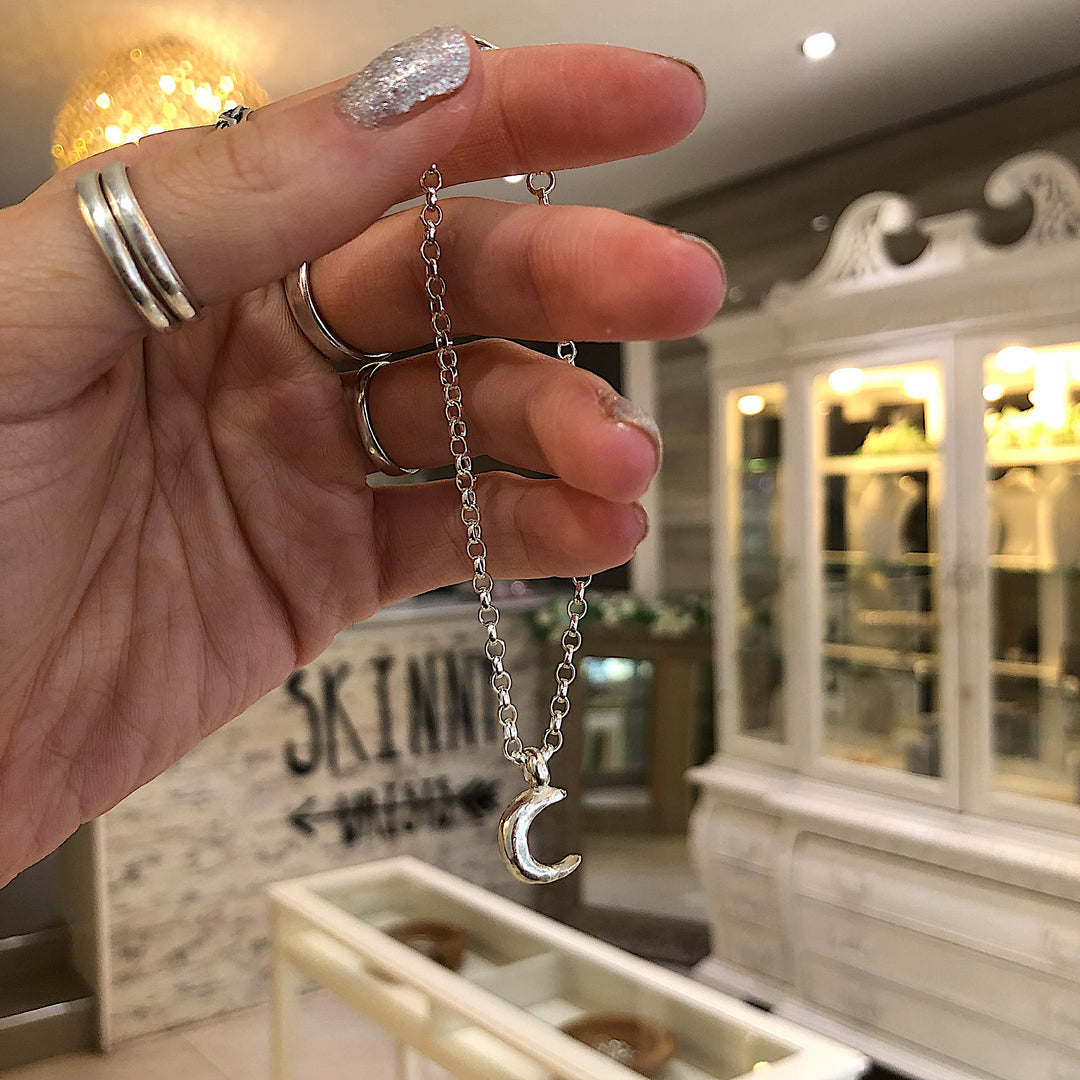 Crescent Moon Chain Bracelet