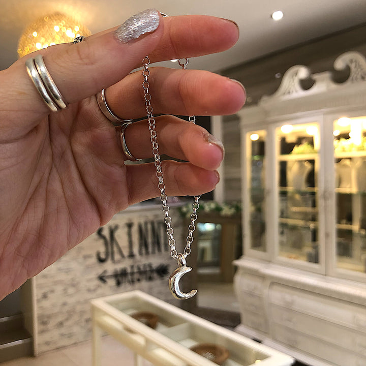 Crescent Moon Chain Bracelet