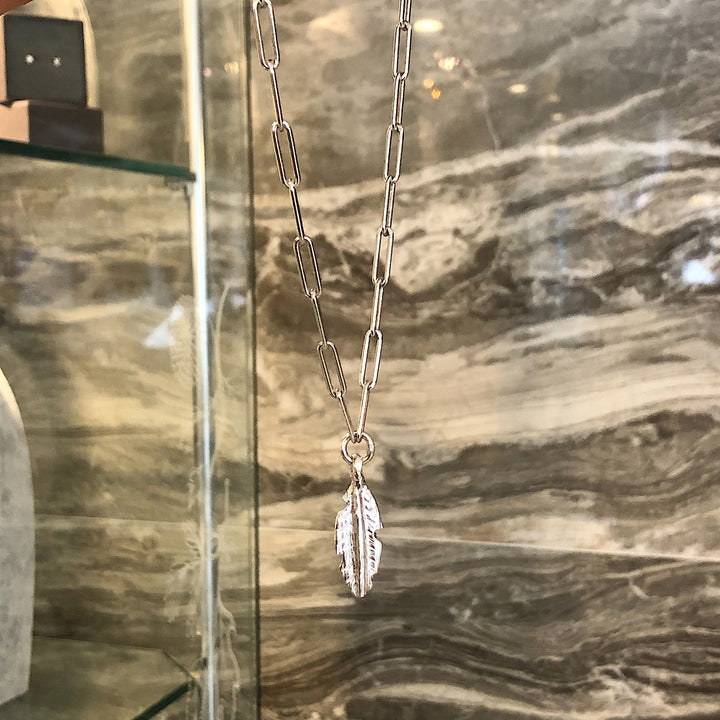 Feather Trace Chain Necklace