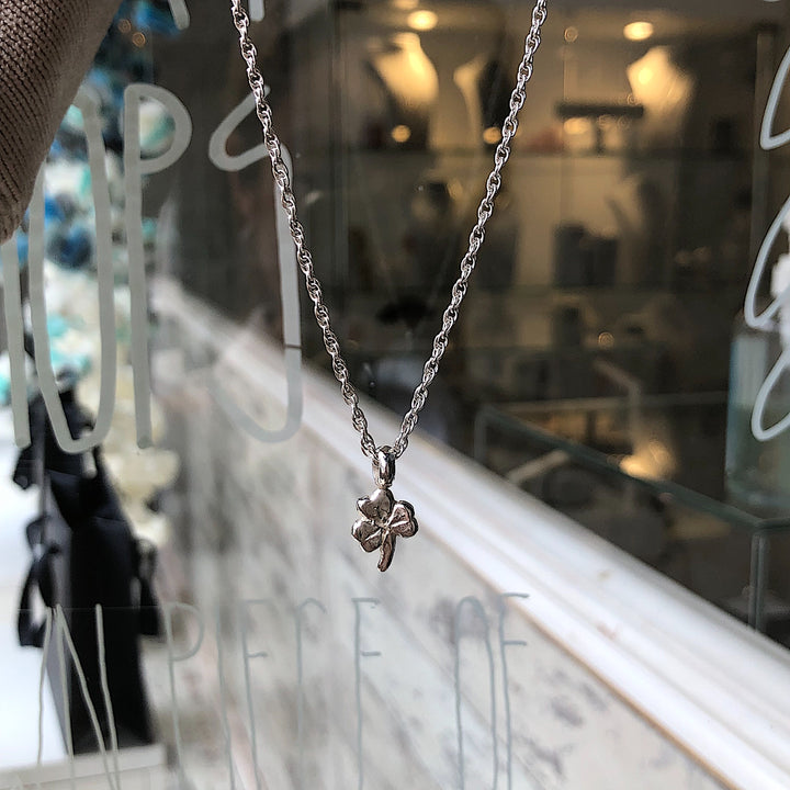 Lucky Clover Rope Chain Necklace