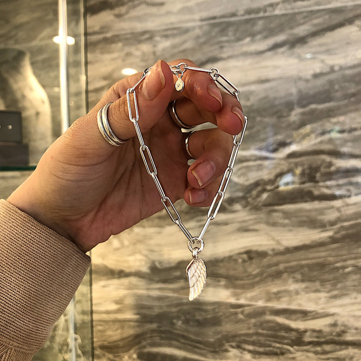 Angel Wing Trace Chain Bracelet
