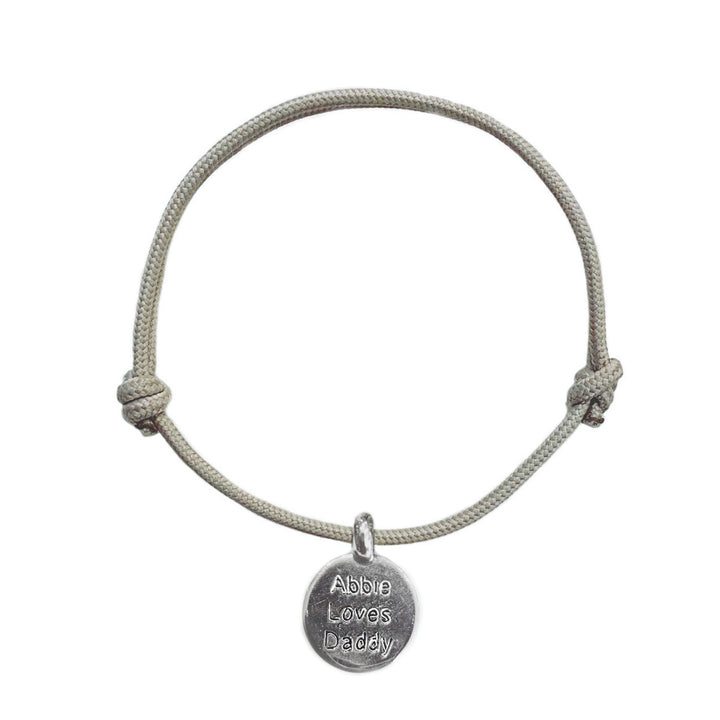 Personalised Disc Rope Bracelets