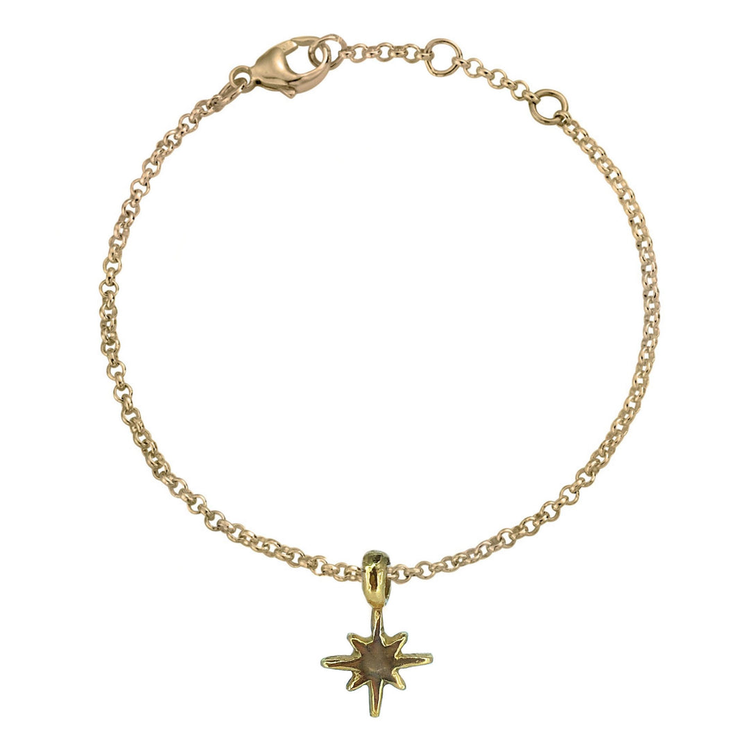 Gold North Star bracelet