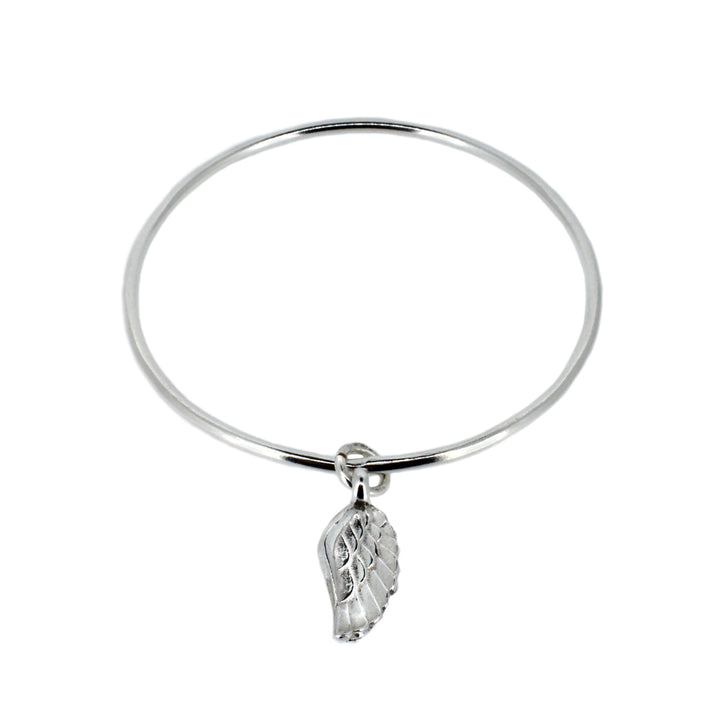 Angel Wing Charm Bangle