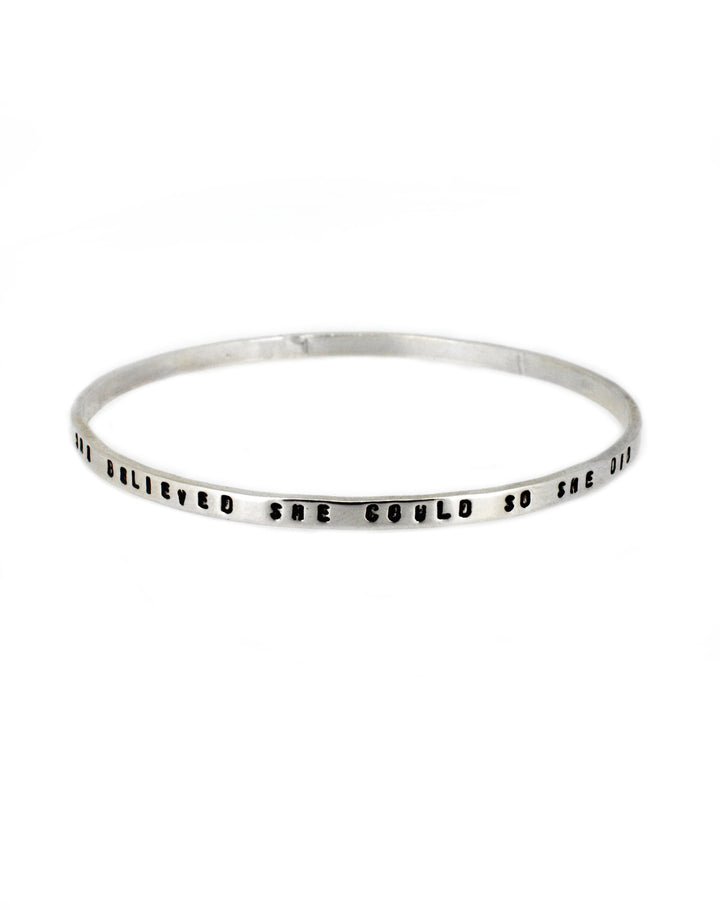 Full Skinny Personalised Bangle