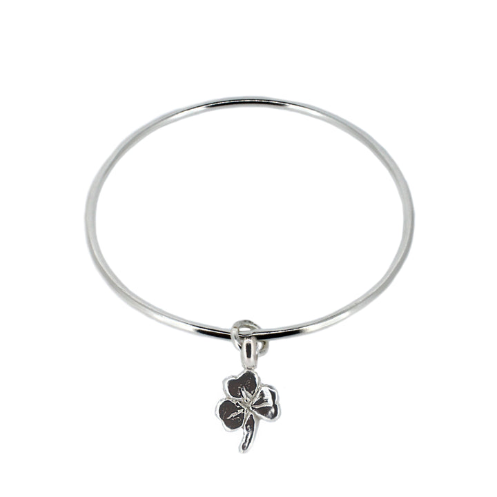 Lucky Clover Charm Bangle