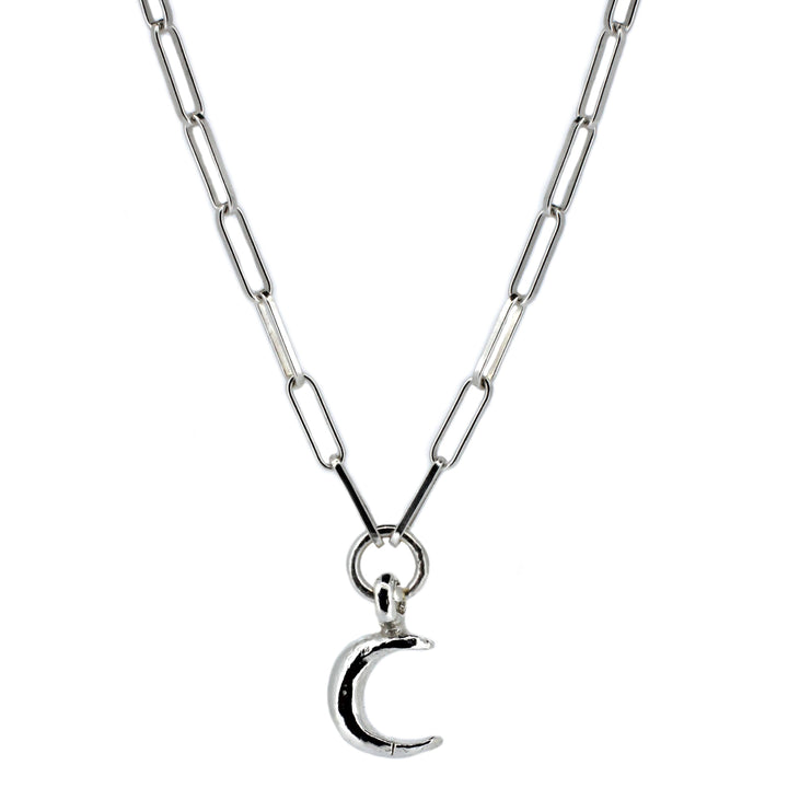 Crescent Moon Trace Chain Necklace