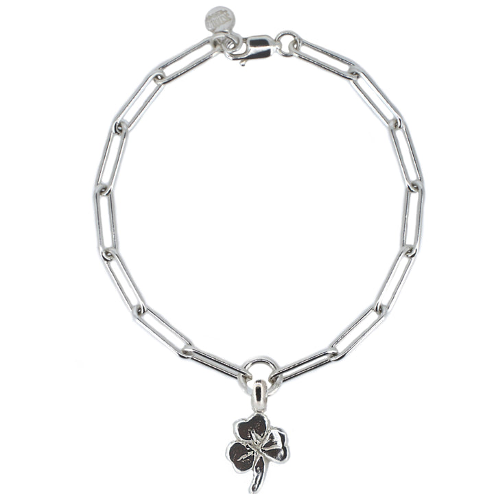 Lucky Clover Trace Chain Bracelet