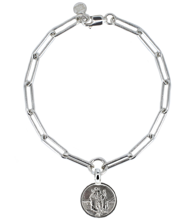 St Christopher Trace Chain Bracelet
