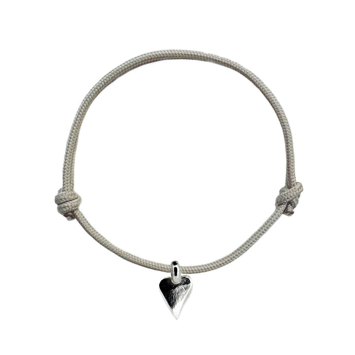 Heart Charm Rope Bracelet