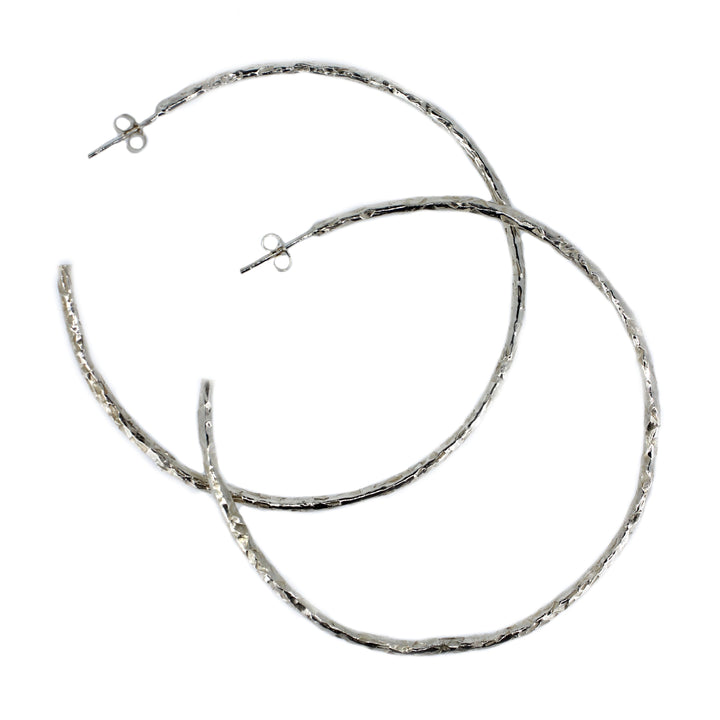 Maxi Textured Hoops