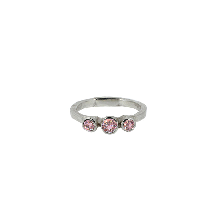 Morganite Trilogy Ring
