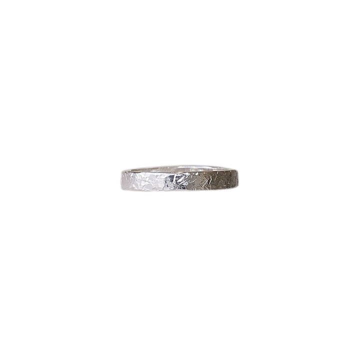 Organic Texture Band Rings