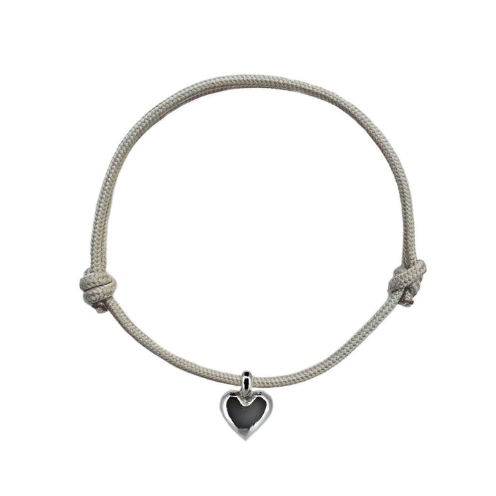 Sweet Heart Charm Rope Bracelet