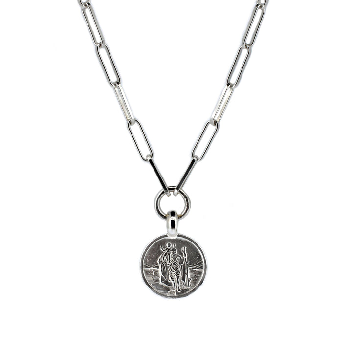 St Christopher Trace Chain Necklace