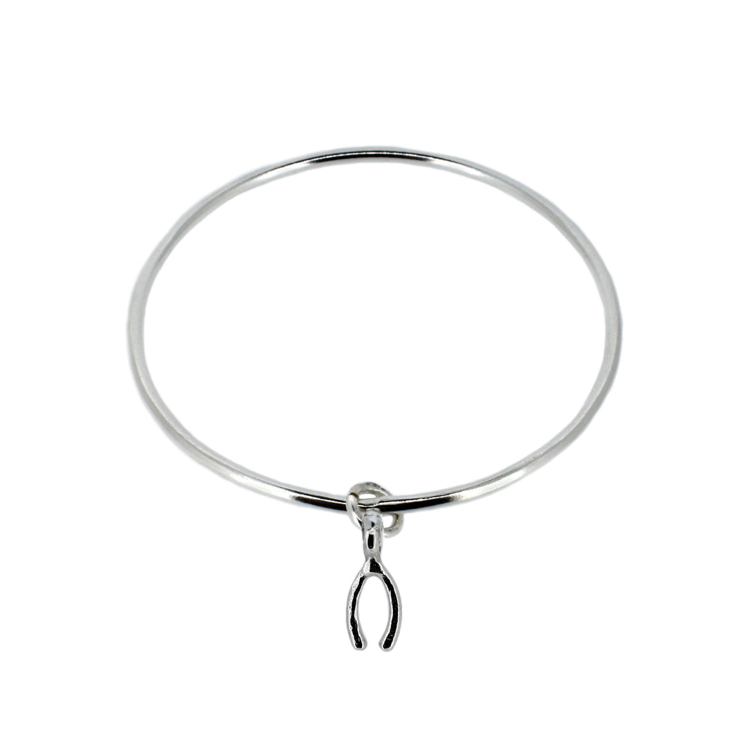Wishbone Charm Bangle