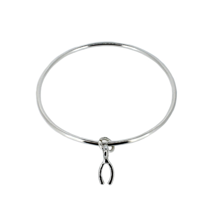 Wishbone Charm Bangle