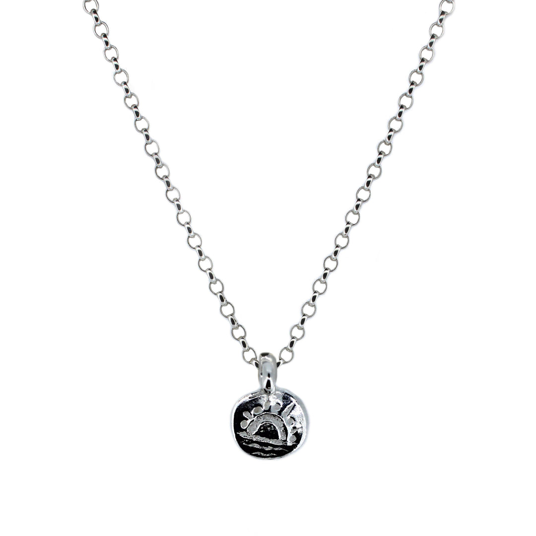 Sun Rise Talisman Charm Necklace