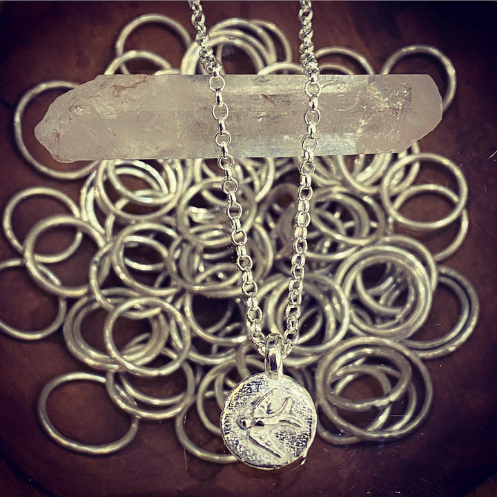 Swallow Disc Necklace