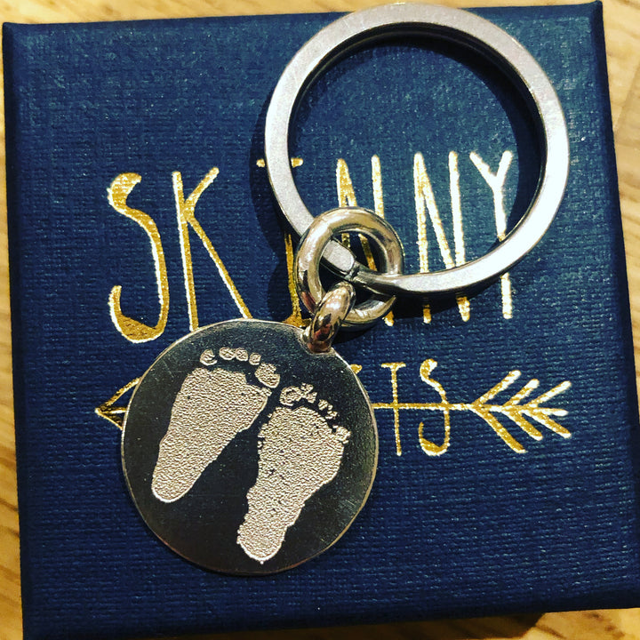 Personalised Silver Keyring