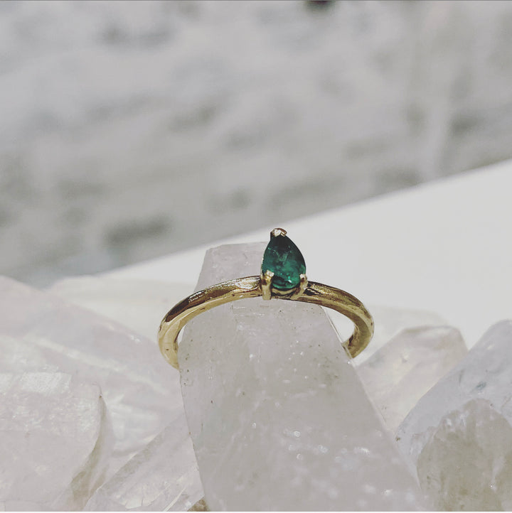 Gold Emerald Empire Ring