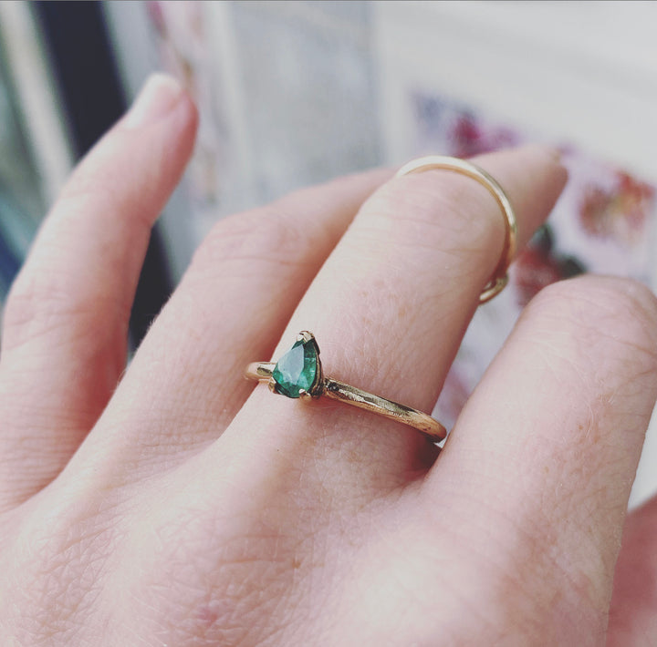 Gold Emerald Empire Ring
