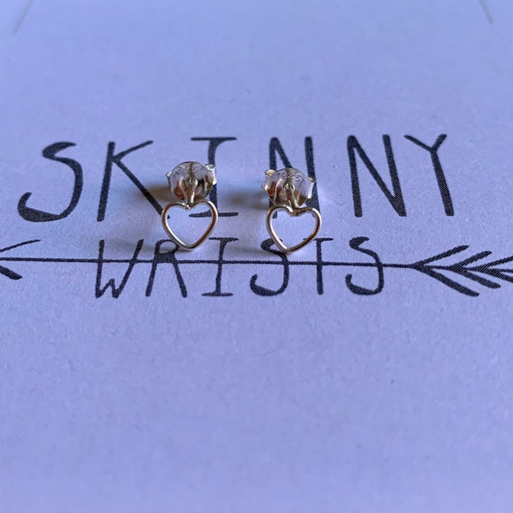 Mini Open Heart Studs