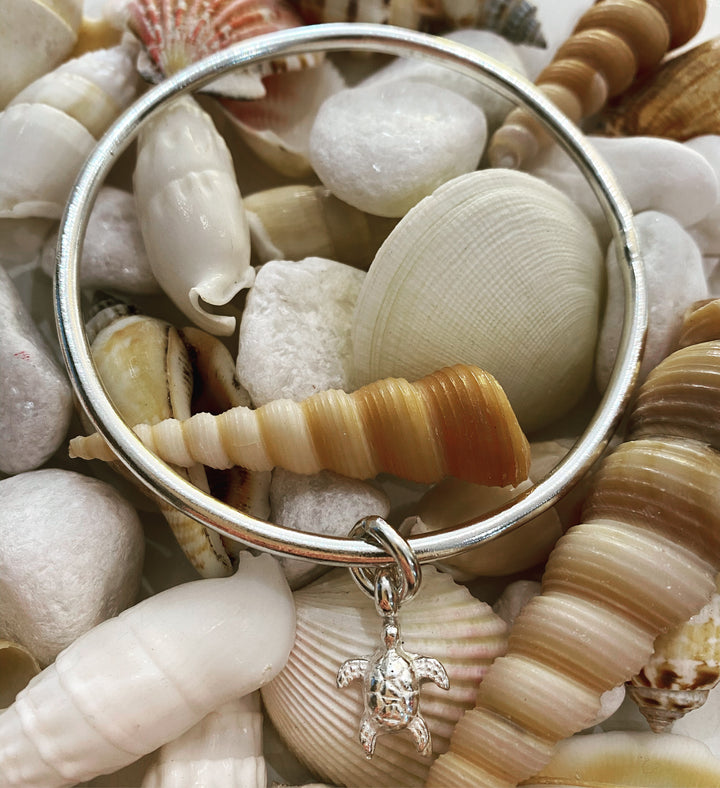 Turtle Charm Bangle