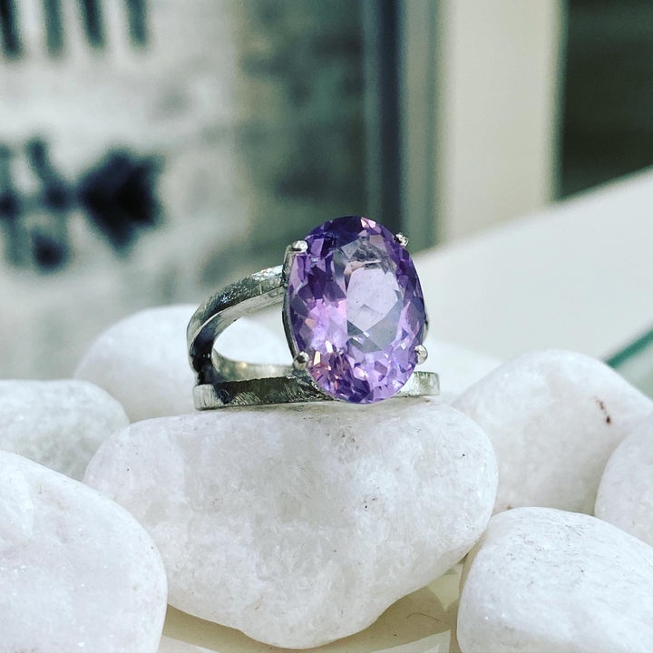 Maxi Double Empire Ring Amethyst
