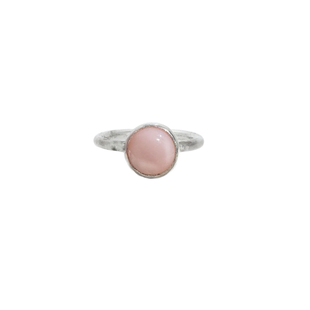 The Pink Opal Moon Ring