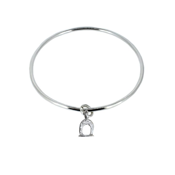 Equestrian Stirrup Charm Bangle