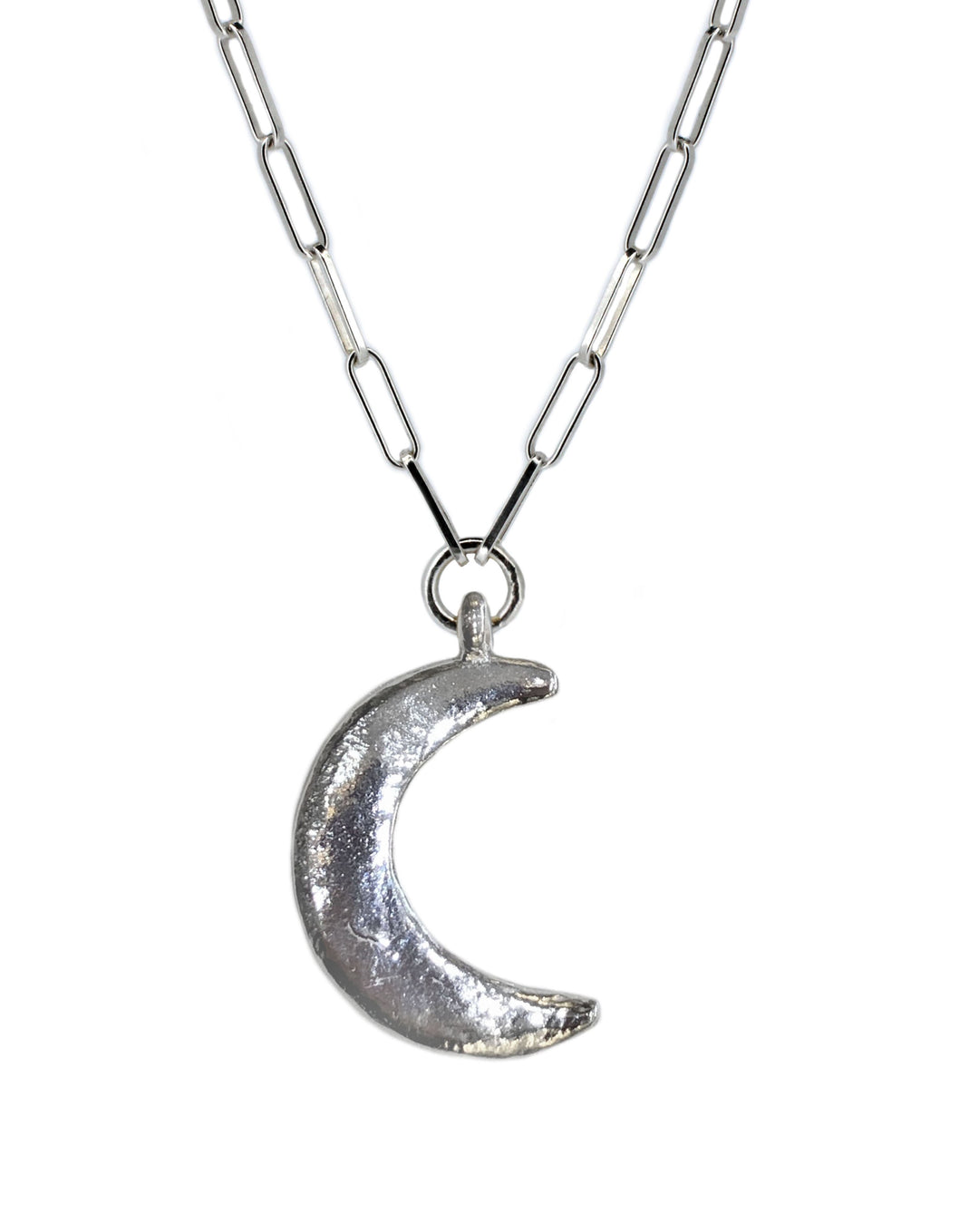 Maxi Crescent Trace Chain Necklace