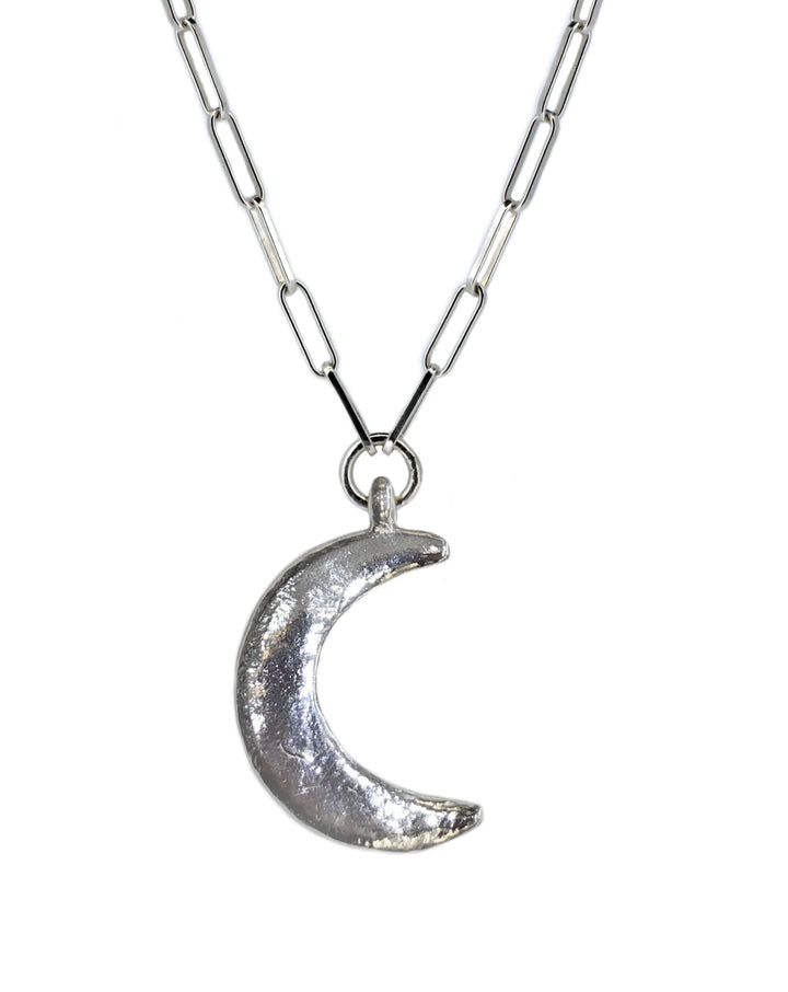 Maxi Crescent Trace Chain Necklace