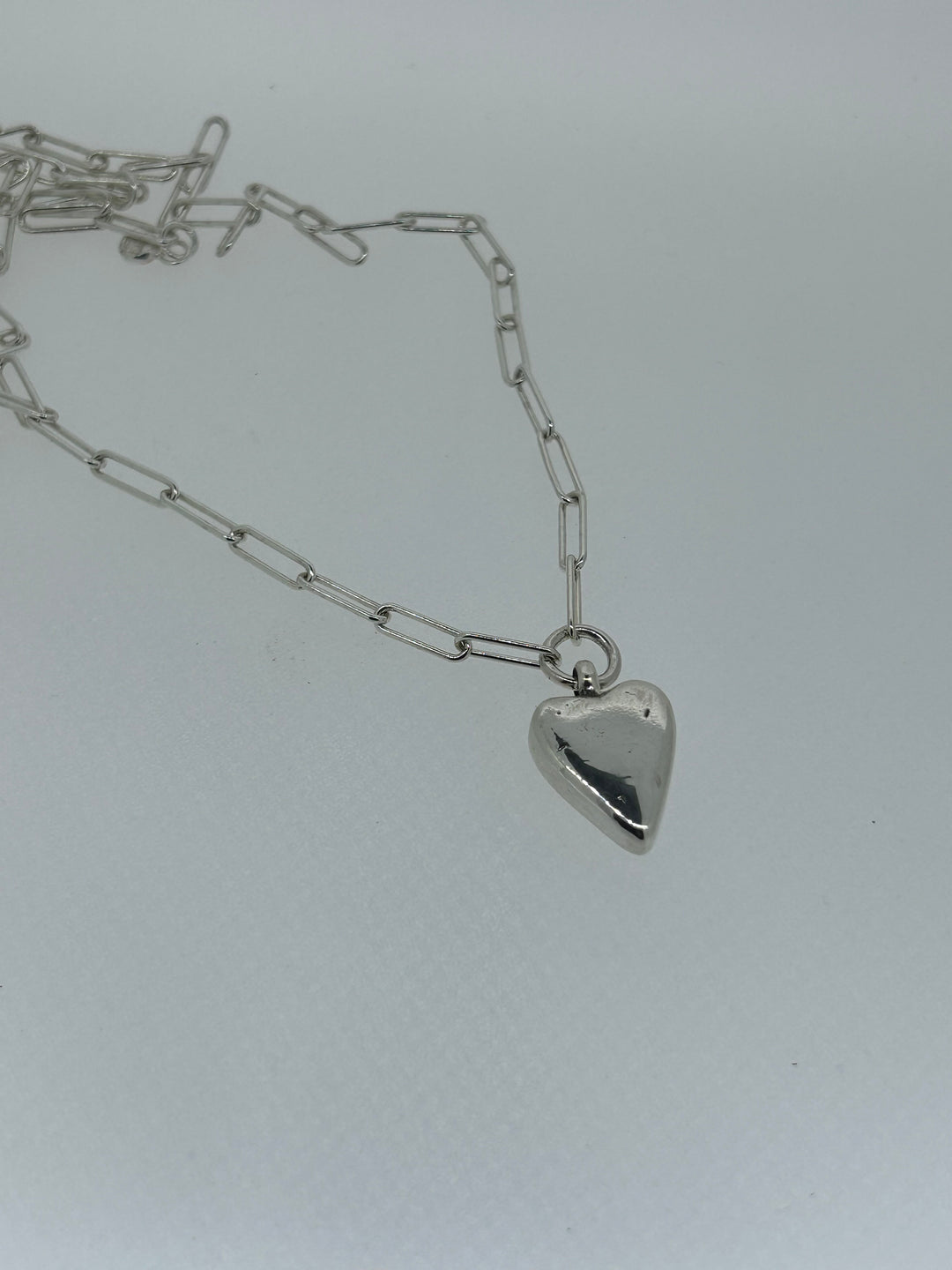 Maxi heart trace chain necklace
