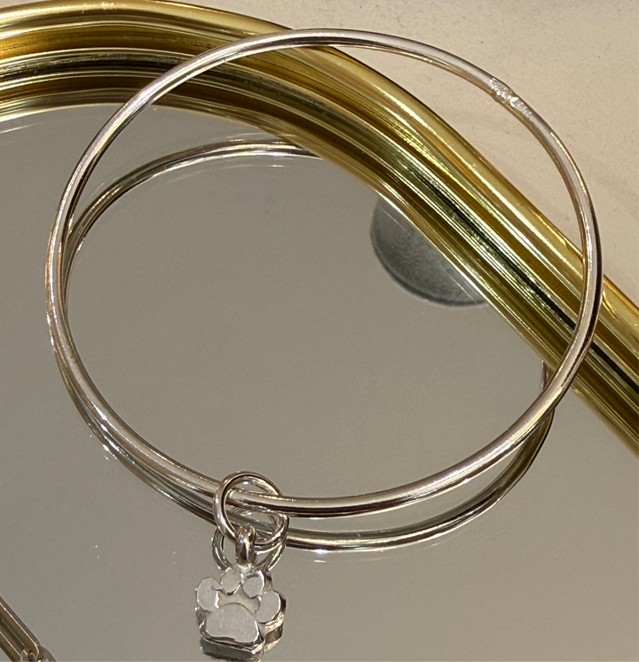Paw Charm Bangle