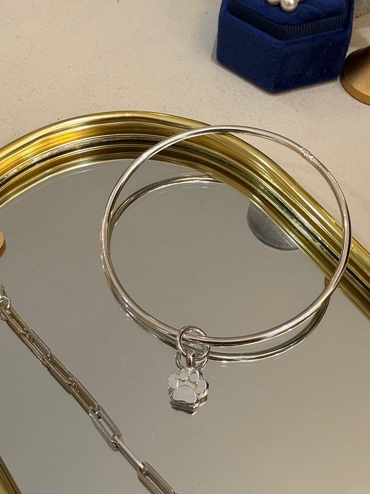 Paw Charm Bangle
