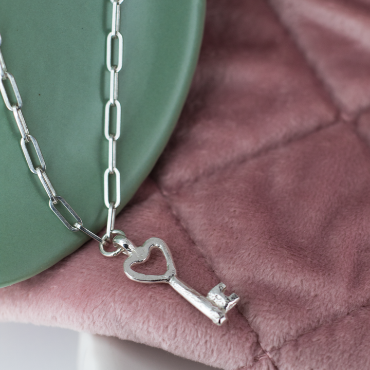 Key to my Heart  Trace Chain Necklace