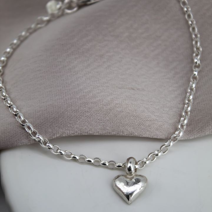 Baby heart chain bracelet
