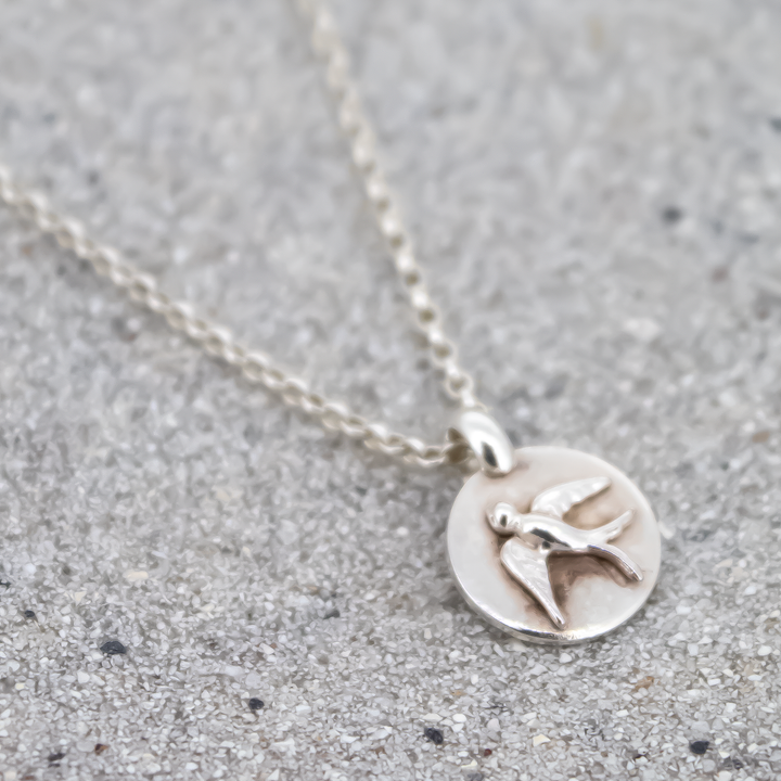 Swallow Disc Necklace