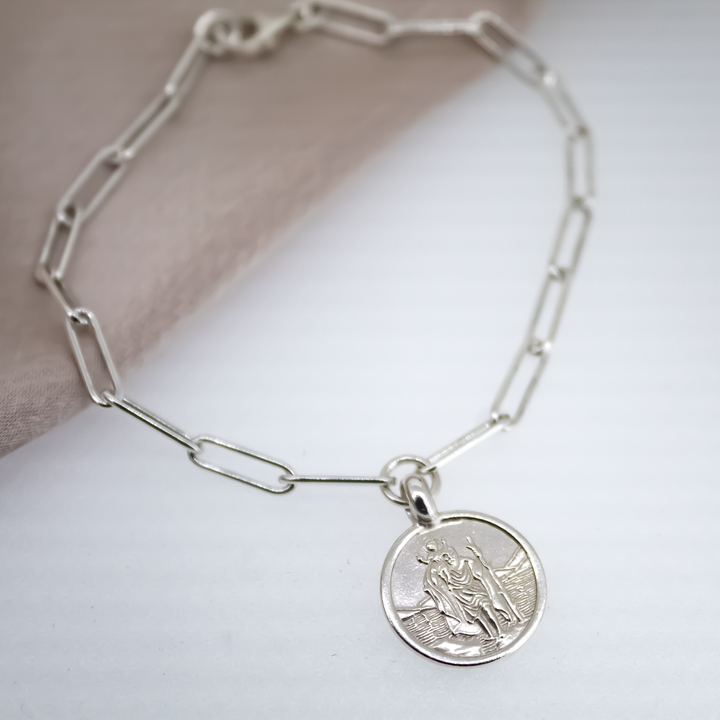 St Christopher Trace Chain Bracelet