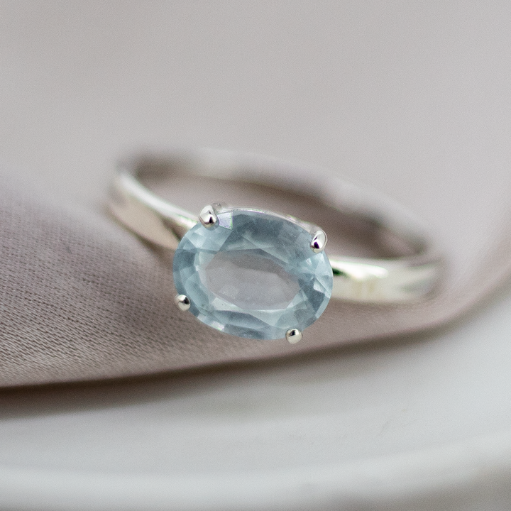 Aquamarine Oval Treasured Ring