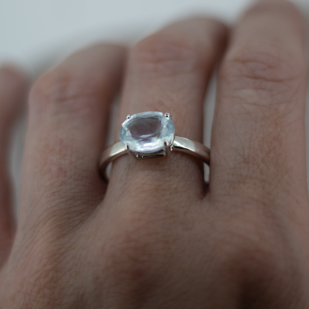 Aquamarine Oval Treasured Ring