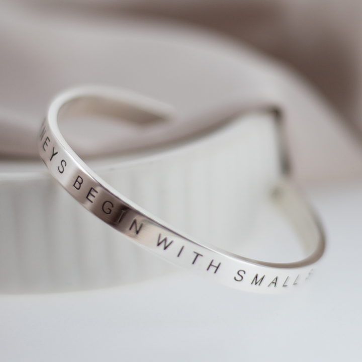 Mens Personalised Cuff Bangle