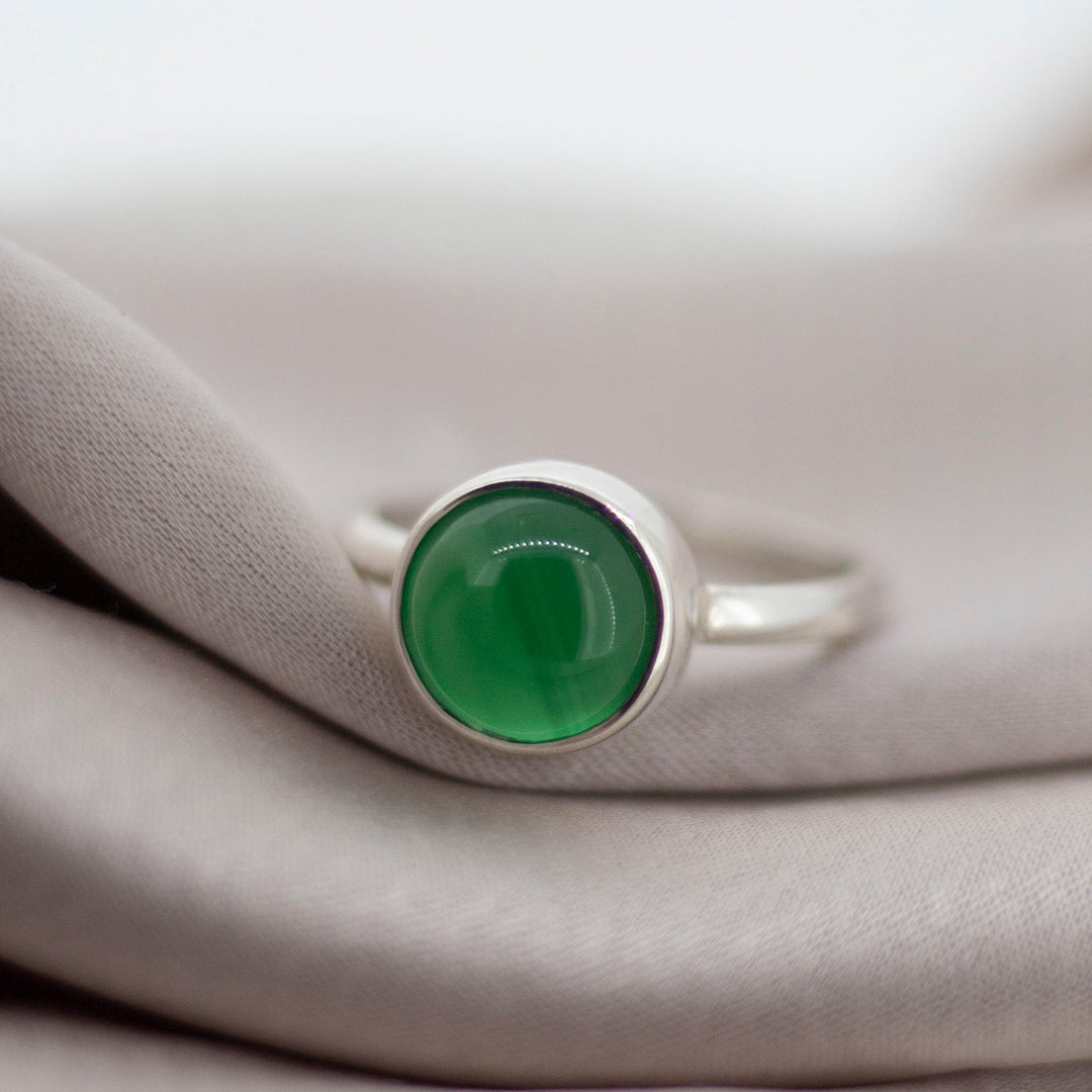 Aventurine Moon Ring