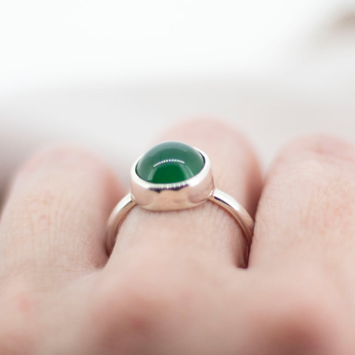 Aventurine Moon Ring