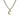 Gold Crescent Moon Angle Trace Necklace
