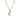Gold Crescent Moon on Gold Trace Chain Necklace