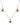 Silver & Gold 3 Shell Necklace